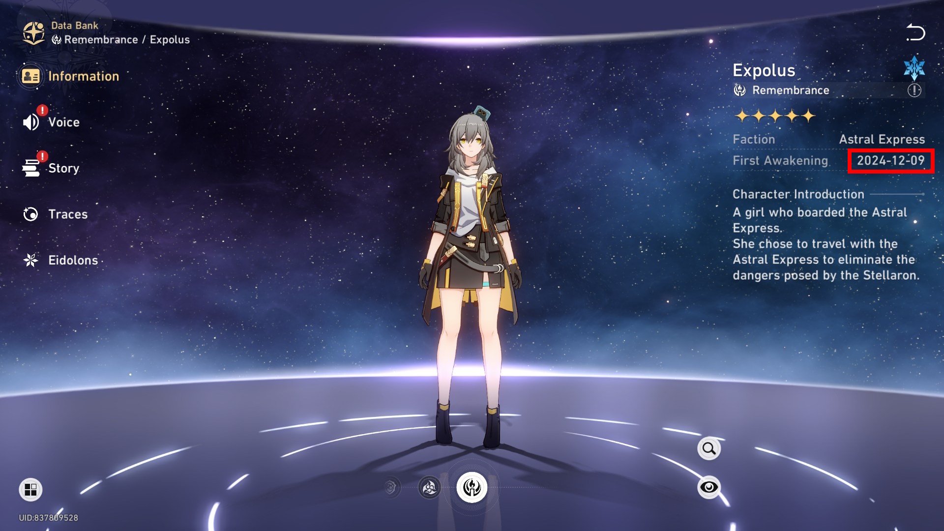 Trailblazer profile showing join date on the right