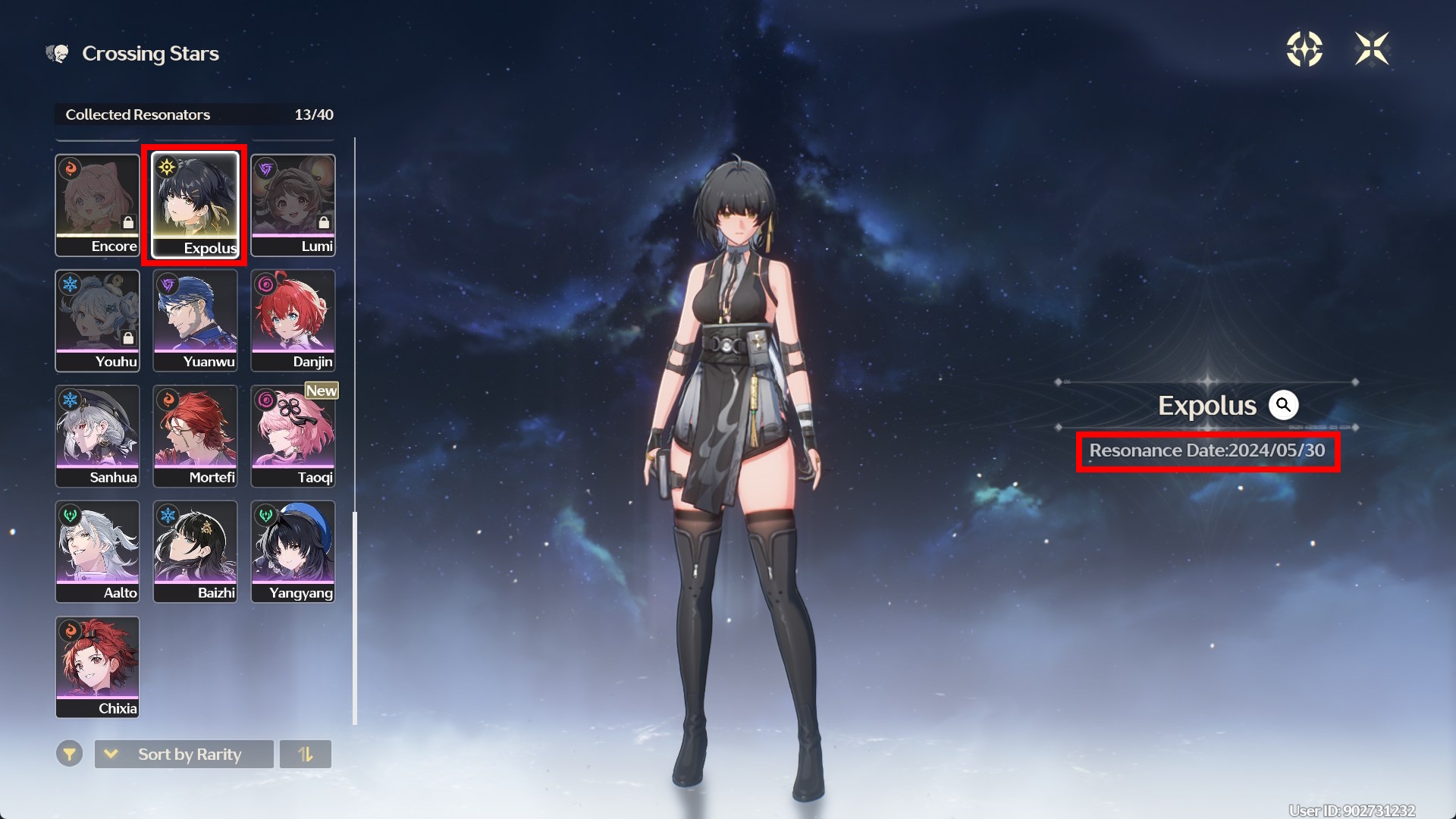 Rover entry showing unlock date